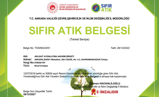 Üretimde Sıfır Atık