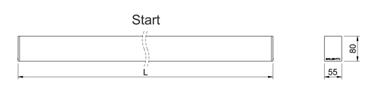 Stella Start Surface Mounted Dimension