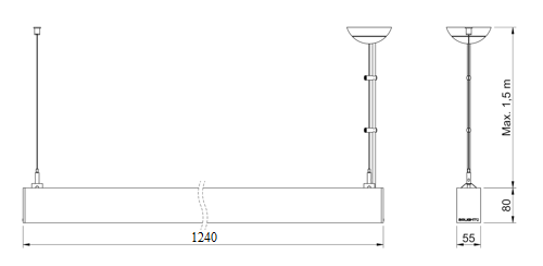 Stella Pendant Dimension